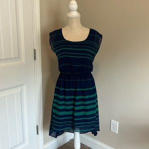 Is Byer striped high-low dress